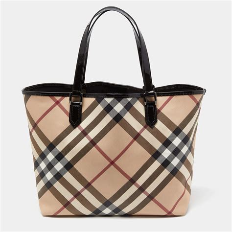 burberry supernova tote|BURBERRY Supernova Check Large Nickie Tote Black.